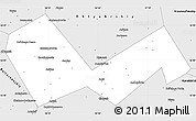 Silver Style Simple Map of Askinskiy