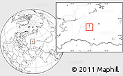 Blank Location Map of Belebey