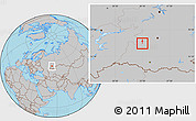 Gray Location Map of Belebey