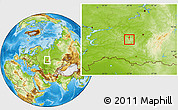Physical Location Map of Belebey