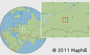 Savanna Style Location Map of Belebey
