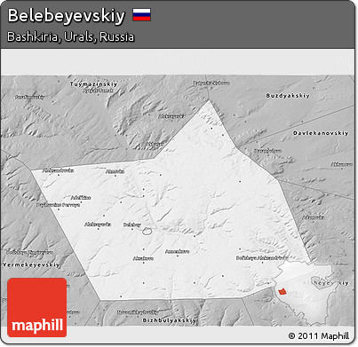 Gray 3D Map of Belebeyevskiy