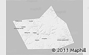 Gray 3D Map of Belebeyevskiy, single color outside