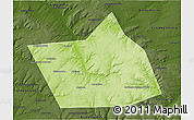 Physical 3D Map of Belebeyevskiy, darken