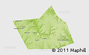 Physical 3D Map of Belebeyevskiy, single color outside