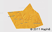 Political 3D Map of Belebeyevskiy, cropped outside
