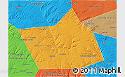 Political 3D Map of Belebeyevskiy