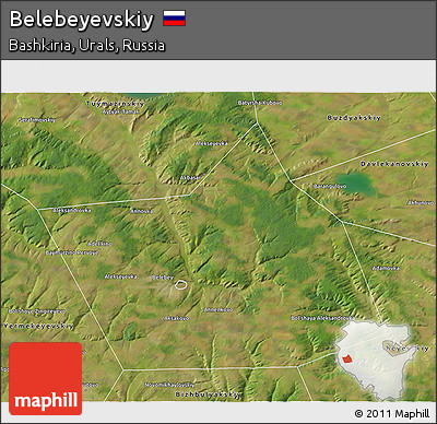 Satellite 3D Map of Belebeyevskiy
