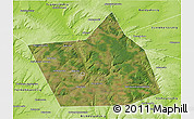 Satellite 3D Map of Belebeyevskiy, physical outside
