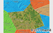 Satellite 3D Map of Belebeyevskiy, political outside