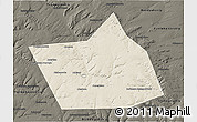 Shaded Relief 3D Map of Belebeyevskiy, darken