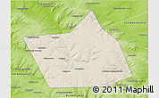 Shaded Relief 3D Map of Belebeyevskiy, physical outside