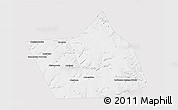 Silver Style 3D Map of Belebeyevskiy, single color outside