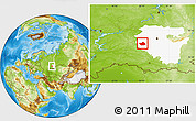 Physical Location Map of Belebeyevskiy, highlighted parent region