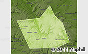 Physical Map of Belebeyevskiy, darken