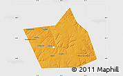 Political Map of Belebeyevskiy, single color outside