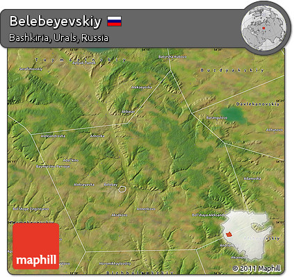 Satellite Map of Belebeyevskiy