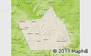 Shaded Relief Map of Belebeyevskiy, physical outside