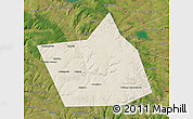 Shaded Relief Map of Belebeyevskiy, satellite outside