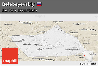 Classic Style Panoramic Map of Belebeyevskiy