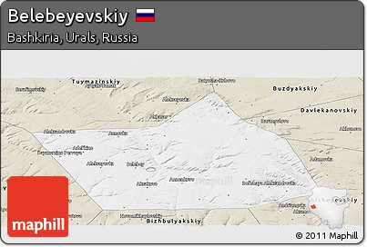 Classic Style Panoramic Map of Belebeyevskiy
