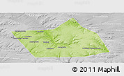Physical Panoramic Map of Belebeyevskiy, lighten, desaturated