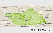 Physical Panoramic Map of Belebeyevskiy, shaded relief outside