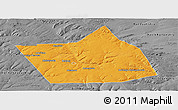 Political Panoramic Map of Belebeyevskiy, desaturated