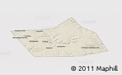 Shaded Relief Panoramic Map of Belebeyevskiy, cropped outside