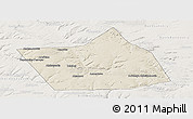 Shaded Relief Panoramic Map of Belebeyevskiy, lighten