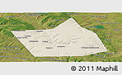 Shaded Relief Panoramic Map of Belebeyevskiy, satellite outside