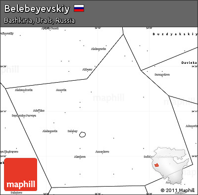 Blank Simple Map of Belebeyevskiy