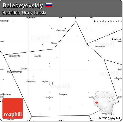 Blank Simple Map of Belebeyevskiy