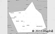 Gray Simple Map of Belebeyevskiy