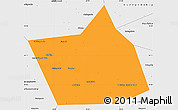 Political Simple Map of Belebeyevskiy, single color outside, borders and labels