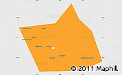 Political Simple Map of Belebeyevskiy, single color outside