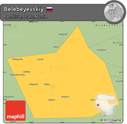 Savanna Style Simple Map of Belebeyevskiy