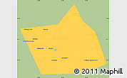 Savanna Style Simple Map of Belebeyevskiy, single color outside