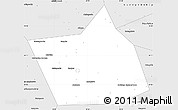 Silver Style Simple Map of Belebeyevskiy