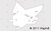 Silver Style Simple Map of Beloretskiy, cropped outside