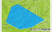Political 3D Map of Birskiy, physical outside
