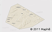 Shaded Relief 3D Map of Birskiy, cropped outside