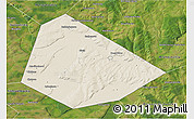 Shaded Relief 3D Map of Birskiy, satellite outside