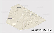 Shaded Relief 3D Map of Birskiy, single color outside