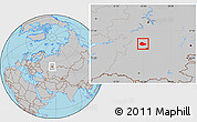 Gray Location Map of Birskiy