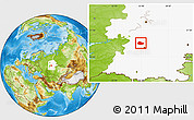 Physical Location Map of Birskiy, highlighted grandparent region