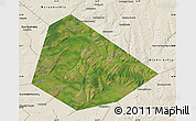 Satellite Map of Birskiy, shaded relief outside