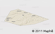 Shaded Relief Panoramic Map of Birskiy, cropped outside