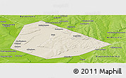 Shaded Relief Panoramic Map of Birskiy, physical outside