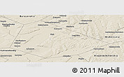 Shaded Relief Panoramic Map of Birskiy